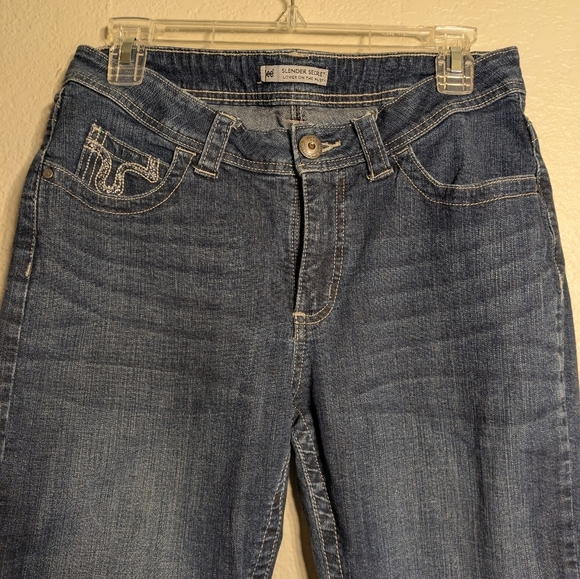 Lee Women's Jeans Blue Ankle Crop Size M10 Slender Secret Lower On The Waist - Picture 4 of 11